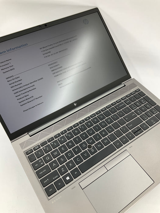 HP Zbook Firefly G8 15.6" Core i7-1165G7 512GB 32GB B Win 11 Pro