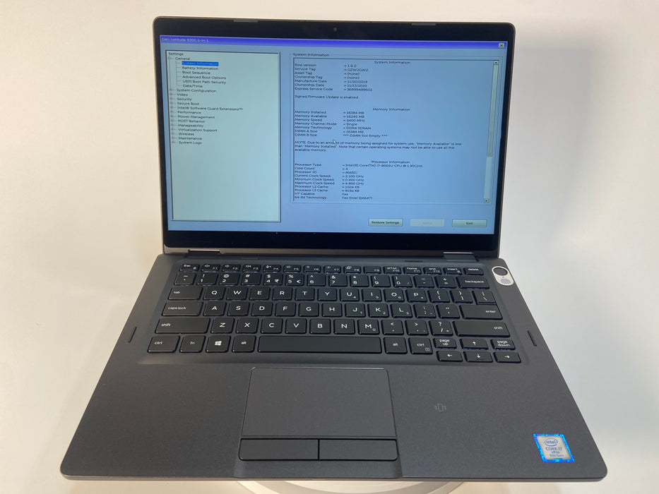 Dell Latitude 5300 13.3" 2-in-1 Touch Intel Core i7-8665U 256GB SSD 16GB RAM Win 11 Pro