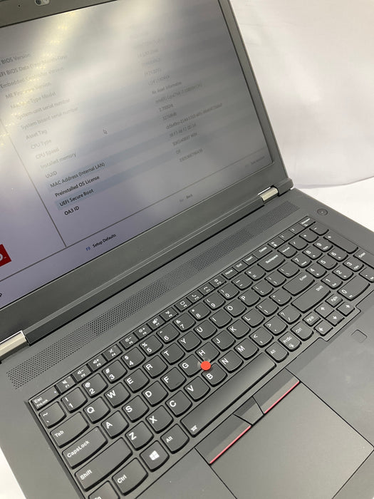 Lenovo ThinkPad P17 Gen 1 18" Core i7-10850H 512GB 32GB B W11P RTX 3000