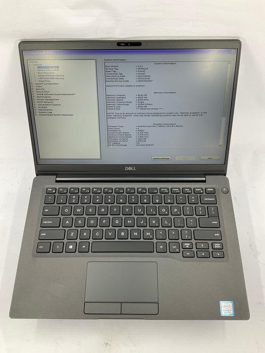 Dell Latitude 7400 14" Touch Core i7-8665U 256GB 8GB A Win 11 Pro