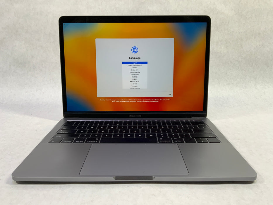 2017 Apple MacBook Pro 13.3" Intel Core i5-7360U 128GB flash 16GB RAM macOS Ventura WEB CAM  failed