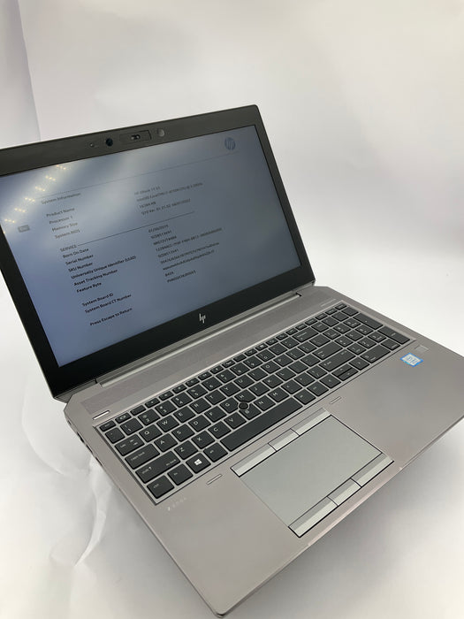 HP ZBook 15 G5 15.6" Core i7-8750H 512GB 16GB B Win 11 Pro