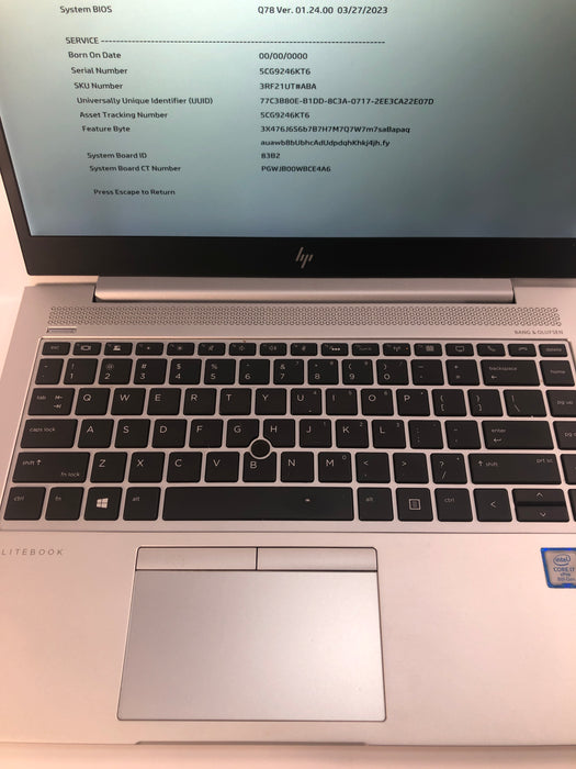 HP EliteBook 840 G5 14" Intel Core i7-8650U 256GB SSD 16GB RAM B Win 11 Pro