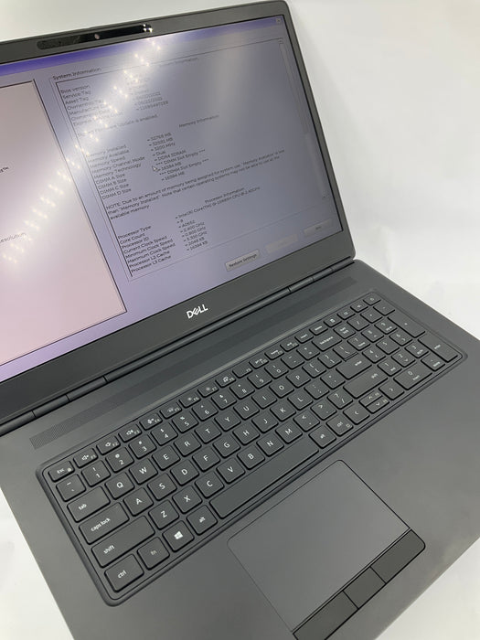 Dell Precision 7750 17.3" Core i9-10885H 512GB 32GB Win 11 Pro RTX 4000
