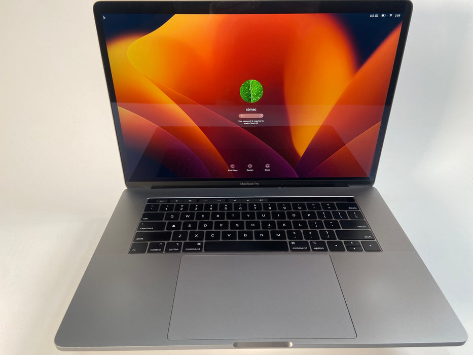 2019 Apple MacBook Pro A1990 (EMC 3359) 15.4" Intel Core i9-9880H 512GB flash 16GB RAM macOS Sequoia