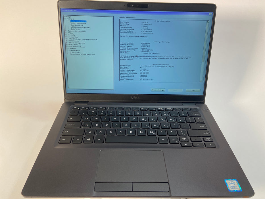 Dell Latitude 5300 13.3" Intel Core i7-8665U 256GB SSD 16GB RAM Win 11 Pro