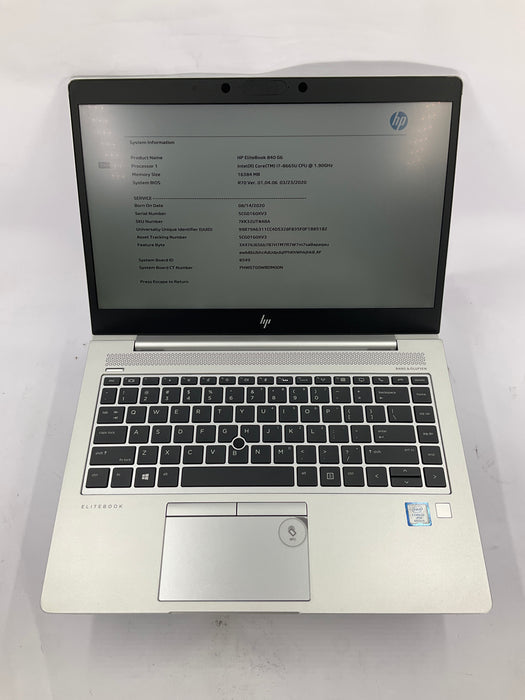 HP EliteBook 840 G6 14" Core i7-8665U 250GB 16GB B Win 11 Pro