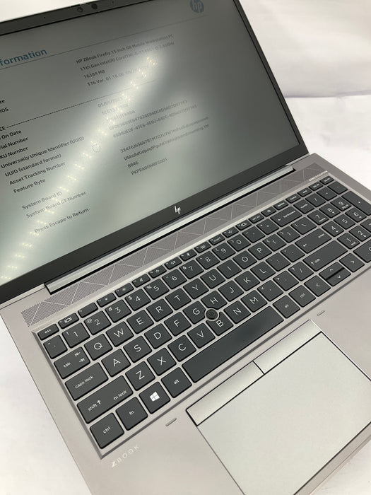 HP Zbook Firefly G8 15.6" Core i5-1145G7 256GB 16GB B Win 11 Pro T500