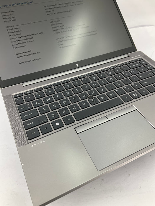 HP ZBook Firefly 14 G8 14" Core i5-1145G7 256GB 16GB B Win 11 Pro T500