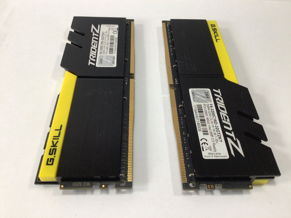 G.SKILL TridentZ Series 32GB (2x 16GB) DDR4 3200 (PC4 25600) Desktop Memory F4-3200C16D-32GTZKY