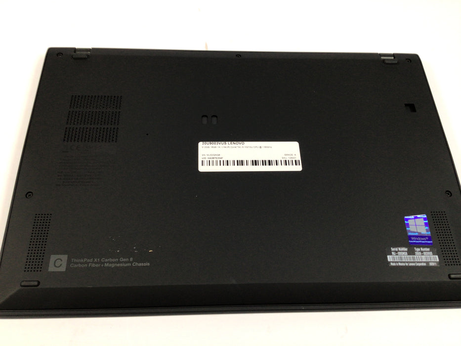 Lenovo ThinkPad X1 Carbon Gen 8 14"Intel Core i5-10210U 512GB SSD 8GB RAM Win 10 Pro