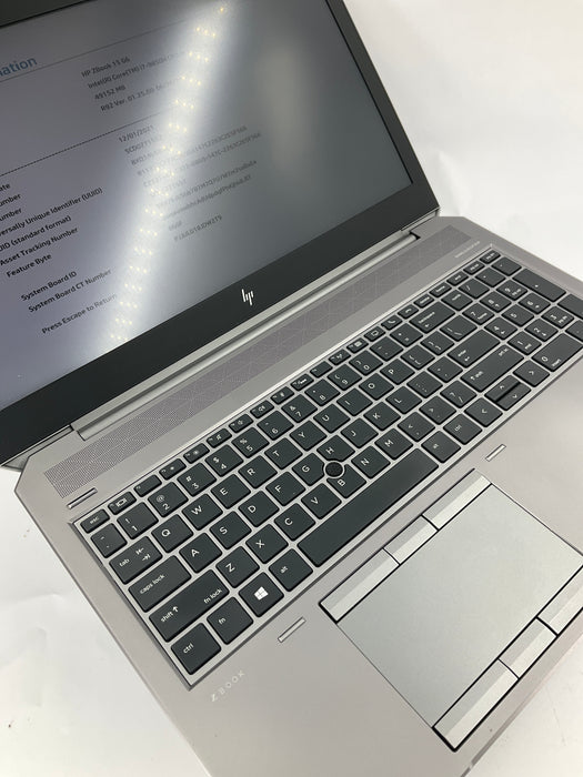 HP ZBook 15 G6 15.6" Core i7-9850H 256GB 32GB B Win 11 Pro T1000