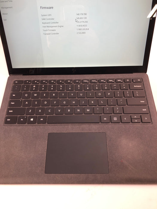 Microsoft Surface Laptop 2 (1769) Black 13.5" Intel Core i5-8250U 256GB SSD 8GB RAM Win 11 Pro