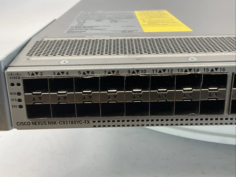 Cisco Nexus N9K-C93180YC-FX 54 SFP Network Switch