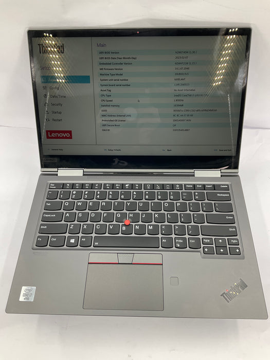 Lenovo ThinkPad X1 Yoga 5th Gen 14" Core i7-10610U 256GB 16GB B Win 11 Pro