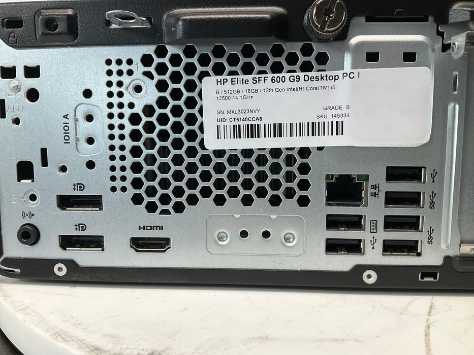 HP Elite SFF 600 G9 Desktop PC Core i5-12500 512GB 16GB B Win 11 Pro