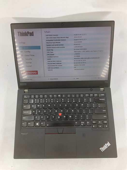 Lenovo ThinkPad P14s Gen 2 14" Touch AMD Ryzen 7 PRO 5850U 1TB 32GB B Win 11 Pro