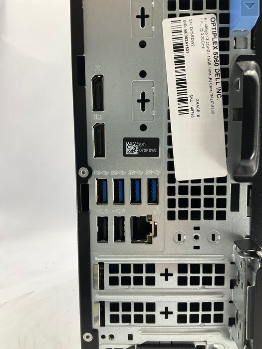 Dell Optiplex 5060 Core i7-8700 480GB 16GB B Win 11 Pro