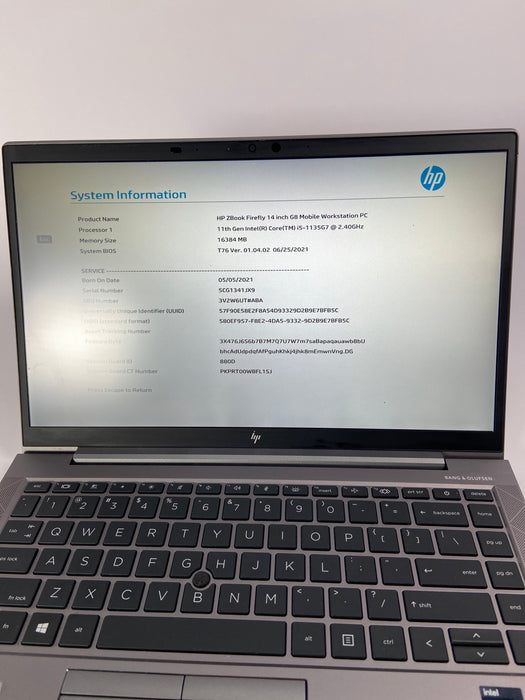 HP Zbook Firefly G8 Mobile Workstation 14" Intel Core i5-1135G7 512GB SSD 16GB RAM Win 11 Pro