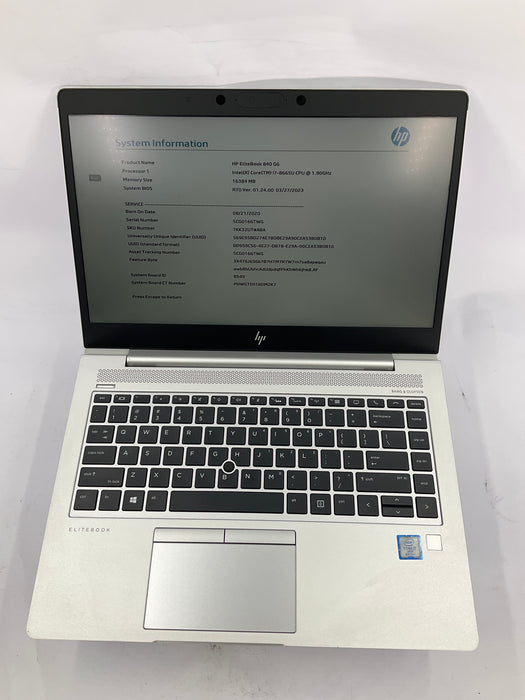 HP EliteBook 840 G6 14" Core i7-8665U 240GB 16GB B Win 11 Pro