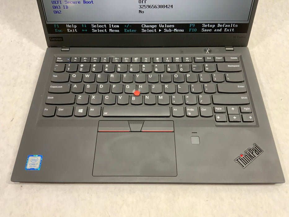 Lenovo ThinkPad X1 Carbon 6th Gen 14" Intel Core i7-8550U 256GB SSD 8GB RAM B Win 11 Pro