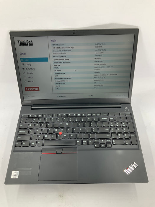 Lenovo ThinkPad E15 15.6" Core i5-10210U 256GB 16GB B Win 11 Pro