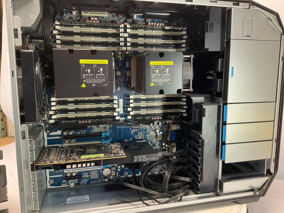 HP Z8 G4 Workstation Dual Xeon Gold 5122 256GB 32GB Win 11 Pro Radeon Pro WX7100