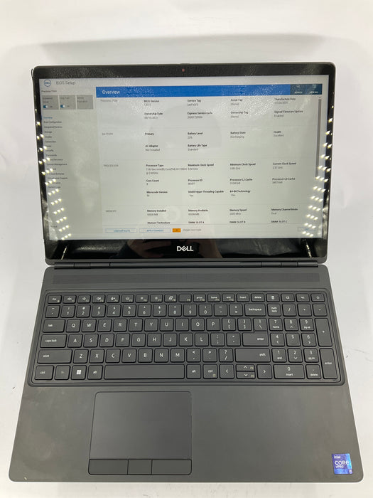 Dell Precision 7560 15.6" Touch Core i9-11950H 512GB 64GB A2000 *NEW BATTERY*