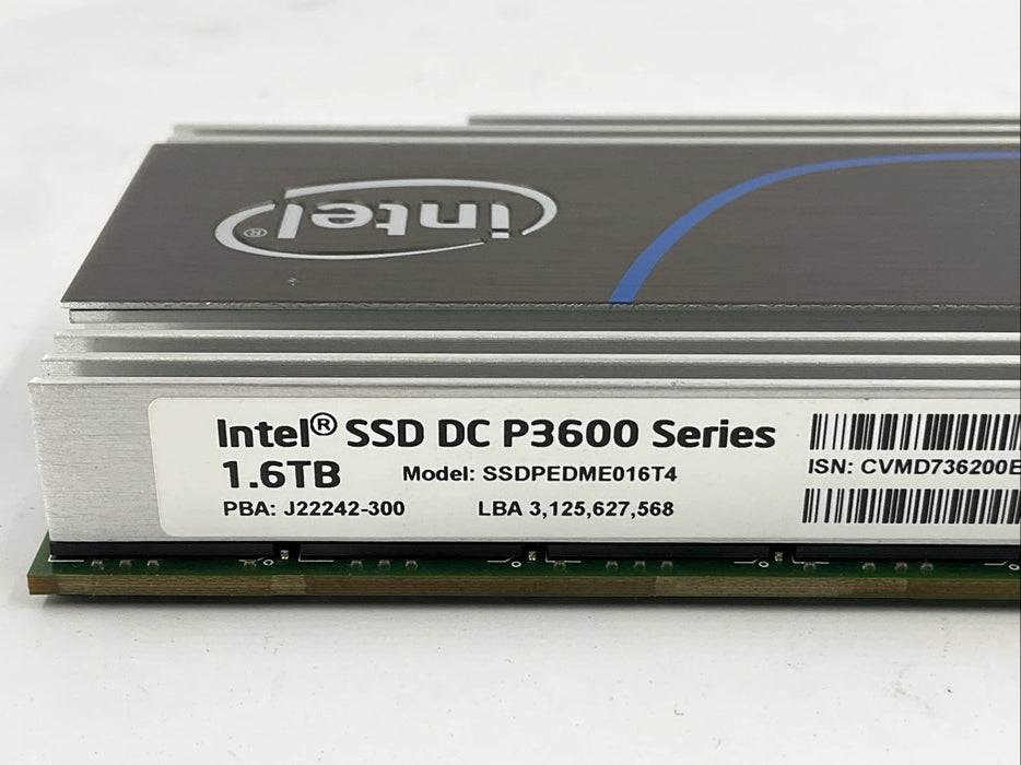 Intel DC P3600 1.6TB PCIe NVMe 3.0 x4 AIC SSD SSDPEDME016T4