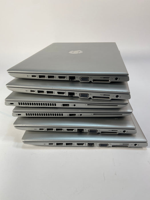 Lot of 6 - HP ProBook 640 G5 14" HD Business Laptops Intel Core i5-8365U 256GB SSD 16GB RAM No OS