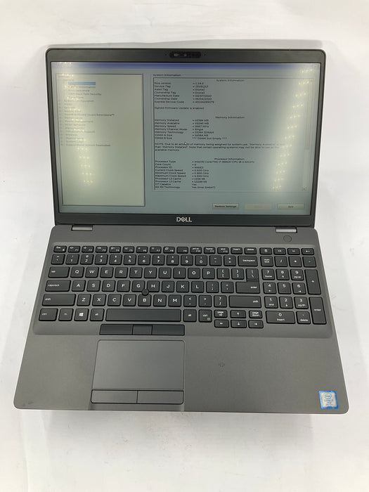 Dell Latitude 5501 15.6" Core i7-9850H 512GB 16GB B Win 11 Pro MX150