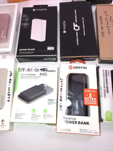 Lot of 12 - Power Bank Charging Portable External Battery Backup For Cell Phones