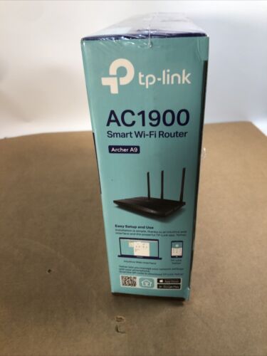 NEW! TP-Link Archer A9 AC1900 Wireless Smart MU-MIMO Dual Band Wi-Fi Gigabit Router