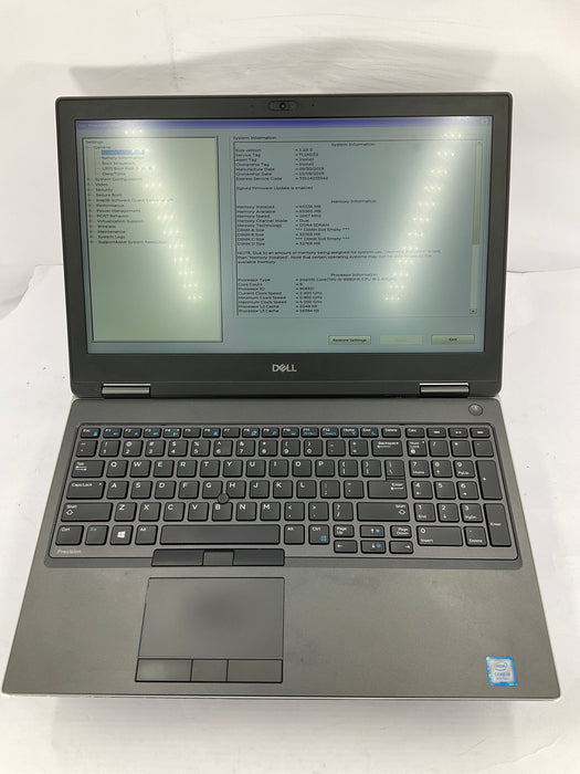 Dell Precision 7540 16" Core i9-9980HK 512GB 64GB B Win 11 Pro RTX 3000