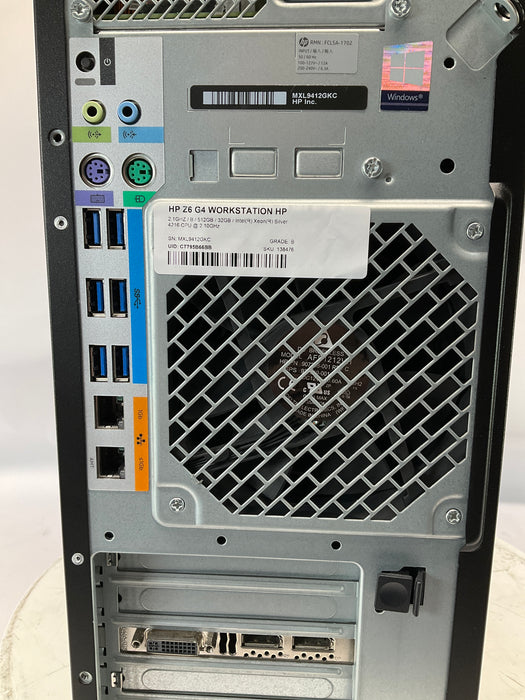 HP Z6 G4 Workstation Xeon Silver 4216 512GB 32GB B Win 11 Pro K4200