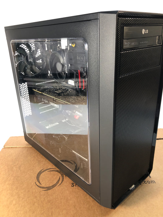 Asus Custom Gaming Tower Prime B450M-A AMD Ryzen 7 2700 256GB+1TB SSD 16GB RAM Win 11 Pro RTX 2070 SUPER