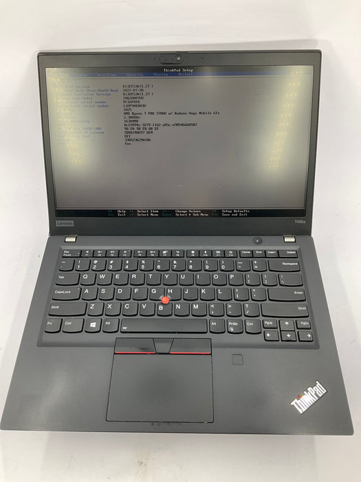 Lenovo ThinkPad T495s 14" AMD Ryzen 7 PRO 3700U 512GB 16GB B Win 11 Pro