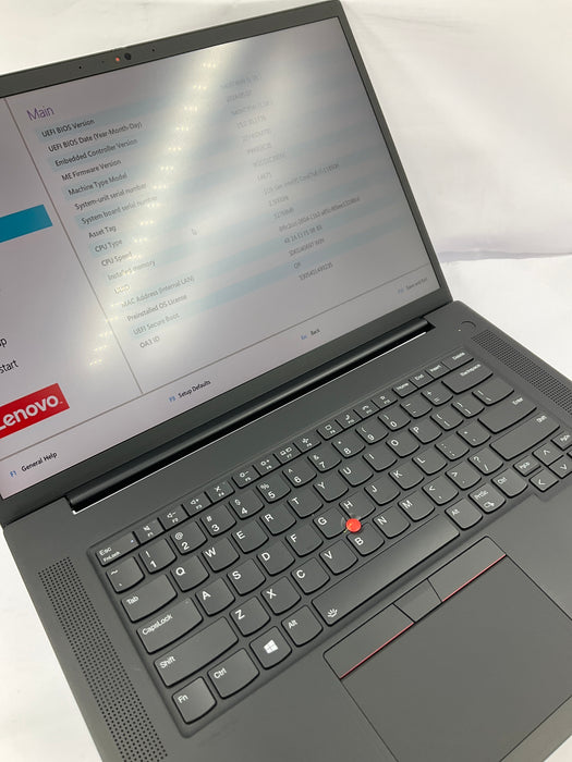 Lenovo Thinkpad P1 Gen 4 16" Core i7-11850H 2TB 32GB A W11P RTX 3070 *READ*