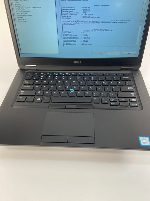 Dell Latitude 5490 14" Intel Core i7-8650U 512GB SSD 16GB RAM Win 11 Pro