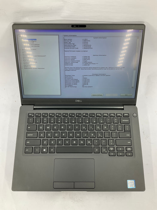 Dell Latitude 7400 14" Touch Core i7-8665U 256GB 16GB A Win 11 Pro
