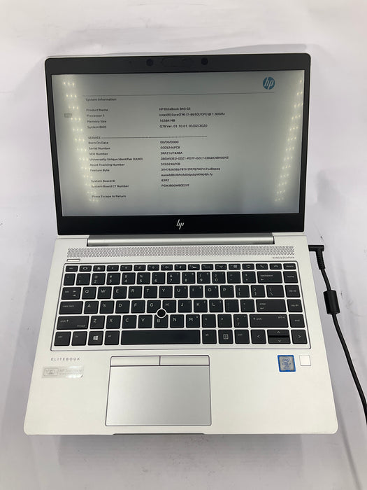 HP EliteBook 840 G5 14" Core i7-8650U 512GB 16GB B Win 11 Pro