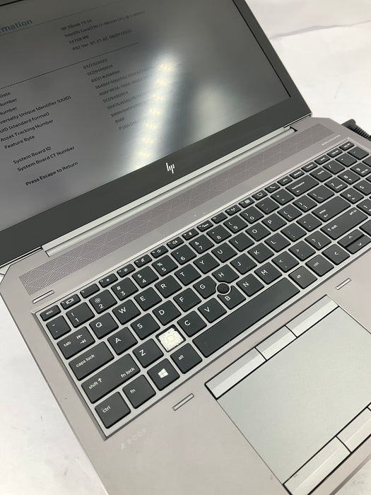 HP Zbook 15 G6 15.6" Core i7-9850H No SSD 32GB No OS T1000