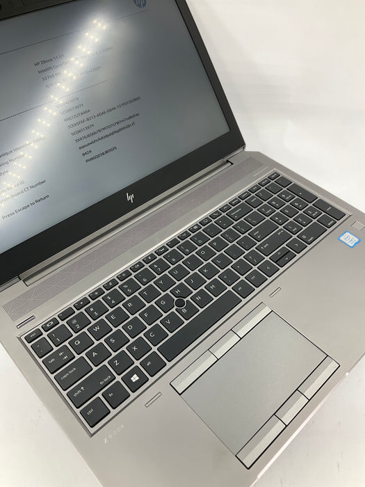 HP ZBook 15 G5 15.6" Core i7-8750H 250GB 32GB Win 11 Pro P2000