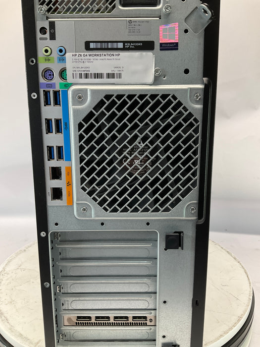 HP Z6 G4 Workstation Xeon Silver 4216 512GB 32GB Win 11 Pro Radeon Pro WX 7100