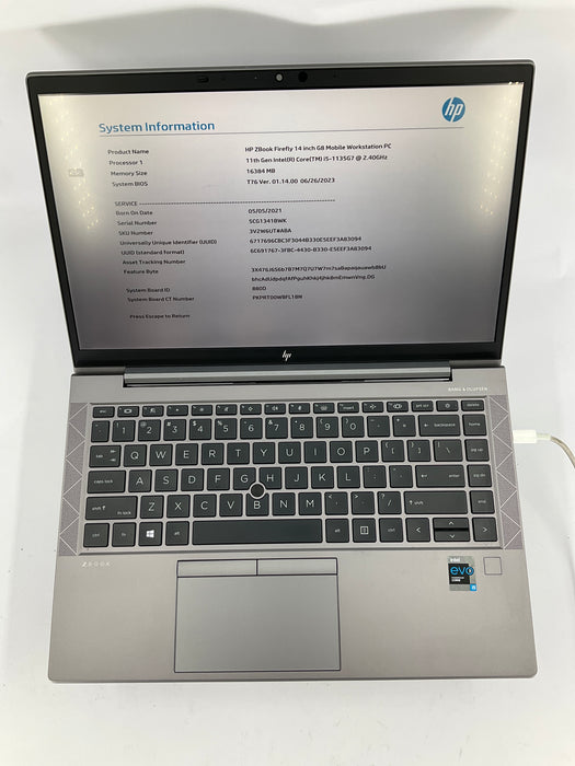 HP Zbook Firefly G8 15.6" Core i5-1135G7 512GB 16GB B Win 11 Pro