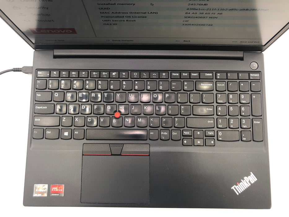 Lenovo ThinkPad E15 Gen 2 (Type 20T8) 15.6" AMD Ryzen 5 4500U 1TB SSD 24GB RAM Win 11 Pro