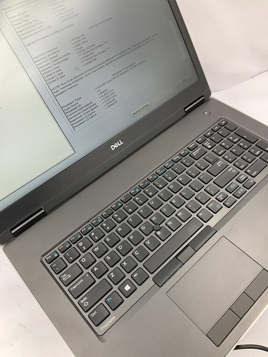 Dell Precision 7740 18" Core i9-9980K 512GB 32GB Win 11 Pro RTX 4000