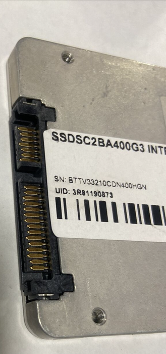 Intel SSD DC S3700 400GB 6Gbps 2.5" SATA SSD SSDSC2BA400G3 - wiped, laptop