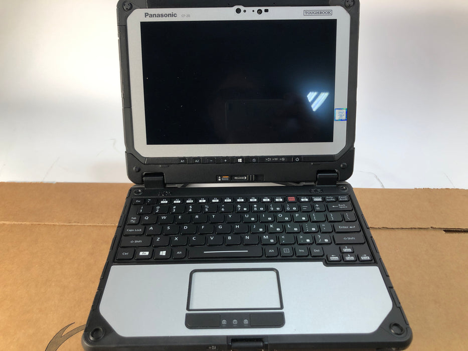 Panasonic Toughbook CF-20 2-in-1 10.1"Touch Intel Core i5-7Y57 256GB SSD 8GB RAM Win 10 Pro