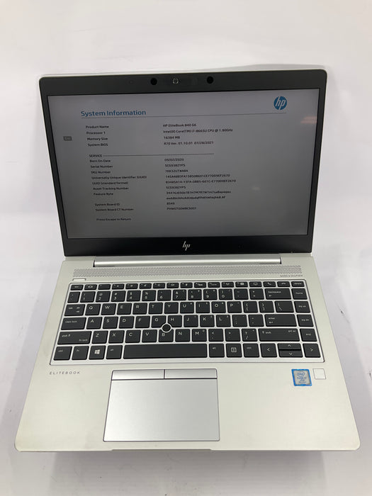 HP EliteBook 840 G6 14" Core i7-8665U 512GB 16GB B Win 11 Pro